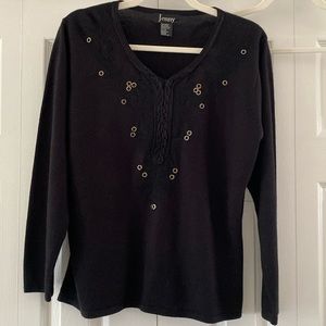 Jenny Embellished Lightweight Sweater